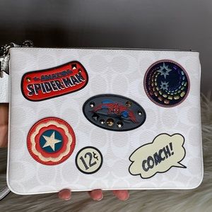 Coach x Marvel Large Gallery Wristlet Wallet